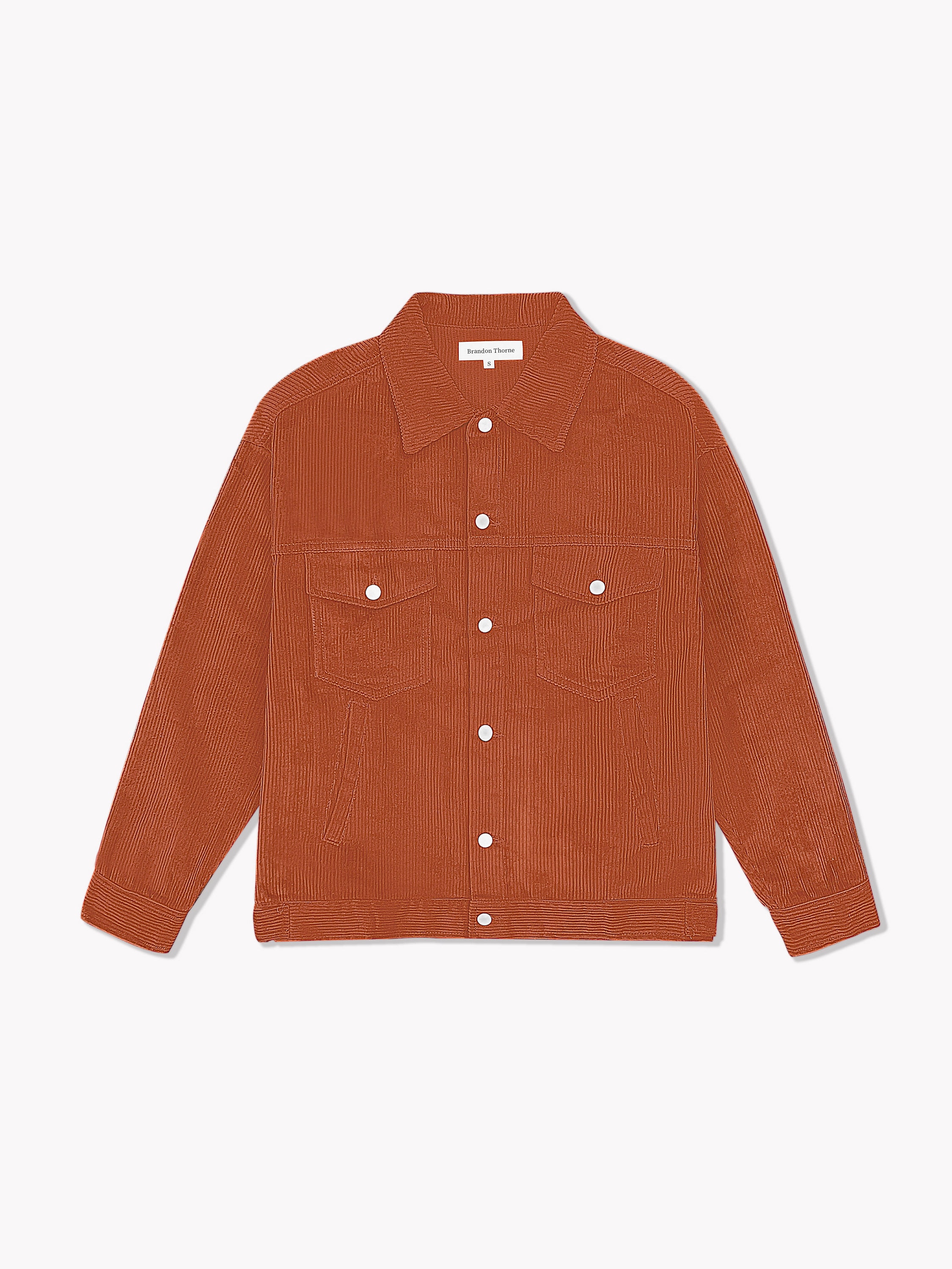 Orange corduroy jacket sale
