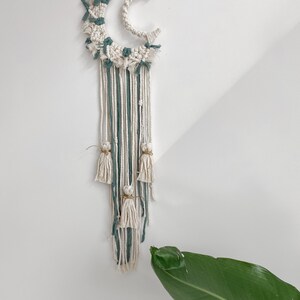 Macramé Moon - Boho Moon Wall Decor - Macramé Moon Dreamcatcher for Bedroom or Nursery