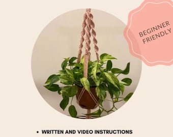 Macrame Spiral Plant Hanger DIY Kit