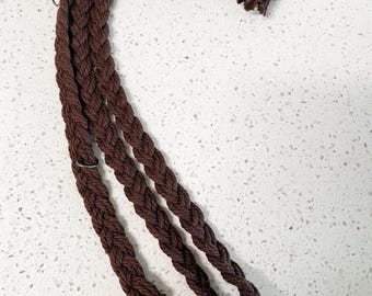 Handmade Macramé Adjustable Bag Strap: Braided Purse Strap with D-Rings