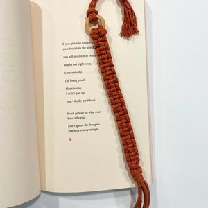 Personalized Macramé Bookmark / Boho Inspired Bookmark for Readers / Gift for Readers