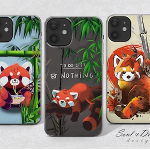 Red Panda Kawaii Phone Case for iPhone Pro Phone Case Samsung Galaxy Plus Phone Case Pixel Pro Pro Case Cute