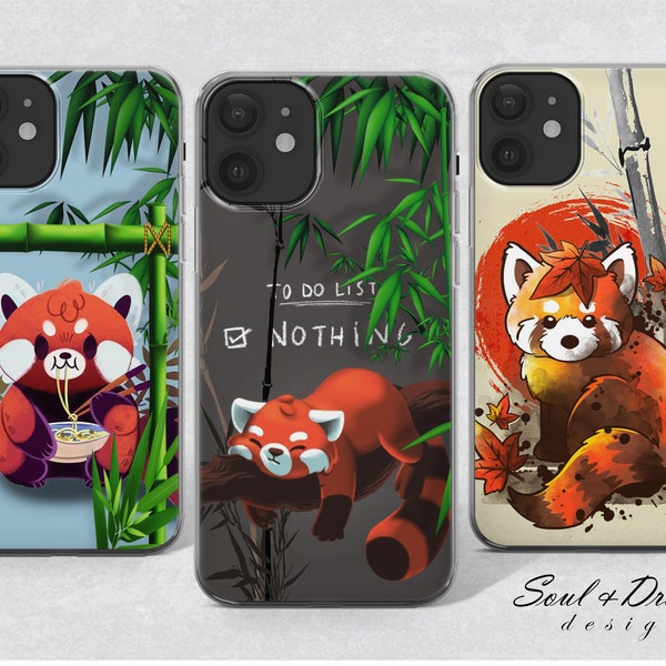 Red Panda Kawaii Phone Case for iPhone Pro Phone Case Samsung Galaxy Plus Phone Case Pixel Pro Pro Case Cute