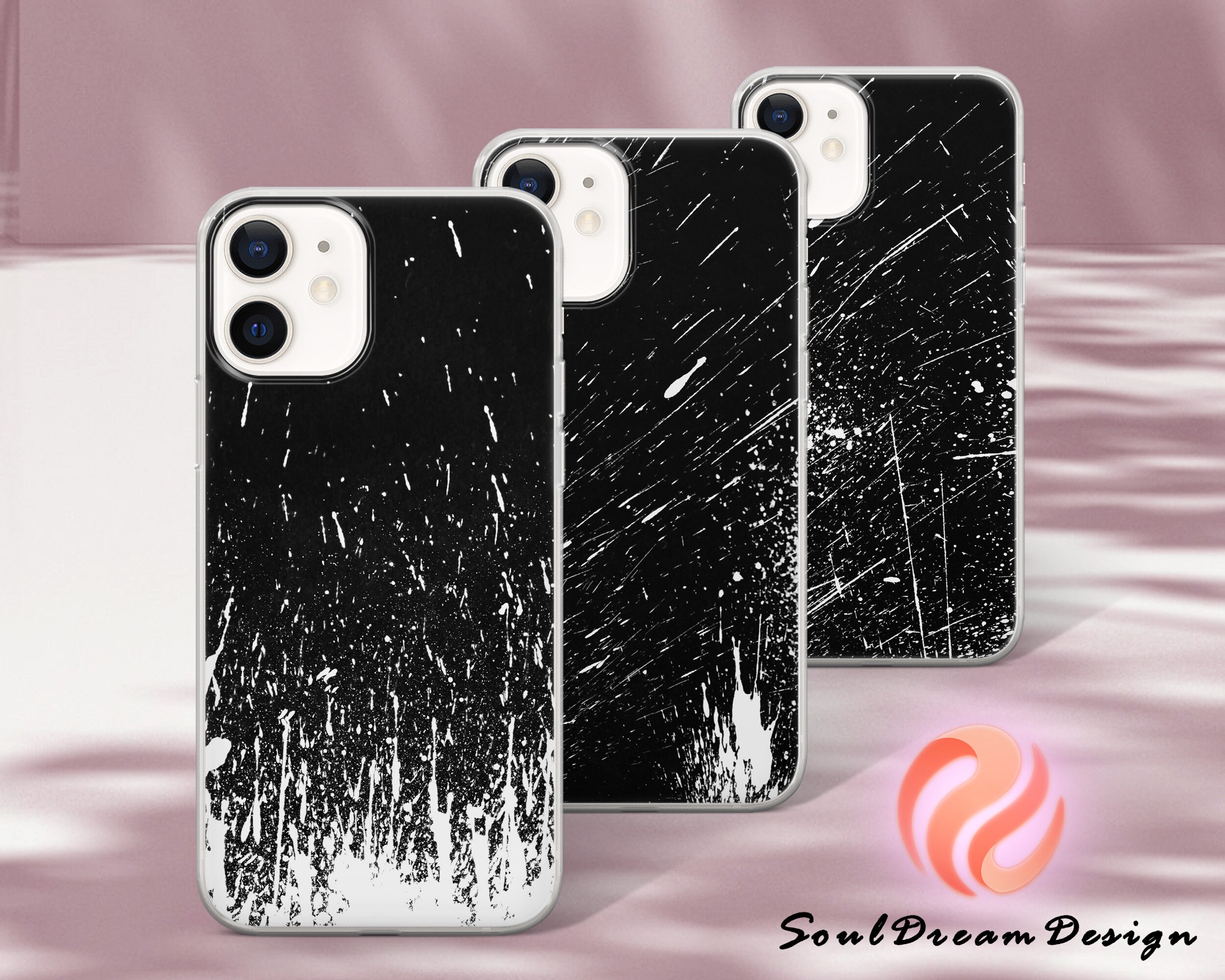 Lovely iPhone case Black and white coverFor iPhone 12 Pro Etsy