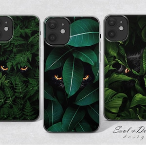 Black Cat Phone Case Kitten iPhone Case for iPhone 15 Plus 14 13 12 11 8 Xr Pixel 7 Pro 6A 5 Pro Samsung S20 S23 S22 Plus A14 A13 A33 A53