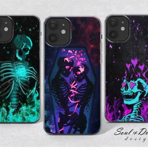 Goth Phone Case Emo Alt Horror fit Case for iPhone 15 Plus 14 13 12 11 8 Xr Pixel 7 6A 5 Pro Samsung S20 S22  A14 A13 A33 A53