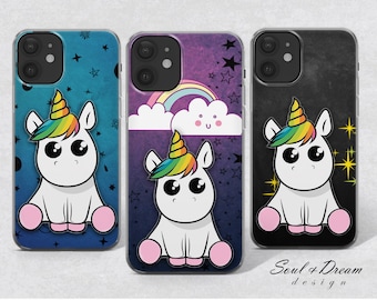 Kawaii Pony Phone Case Funny iPhone Case for iPhone 15 Plus 14 13 12 11 8 Xr Pixel 7 Pro Samsung S20 S23 S22 Plus  A14 A13 A33 A53