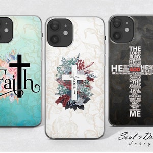 Christianity Phone Case Religion Cover for iPhone 15 Plus 14 13 12 Pro 11 XR 8 7, Samsung S23 S22 A73 A53 A13 A14 S21 Fe S20, Pixel 7 6A