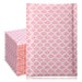 GSSONE Bubble Mailers 4x8/6x10 Pink Scales Custom Designer Padded Envelopes, Poly Cushioning Mailers Shipping Bags Bulk for Small Business 