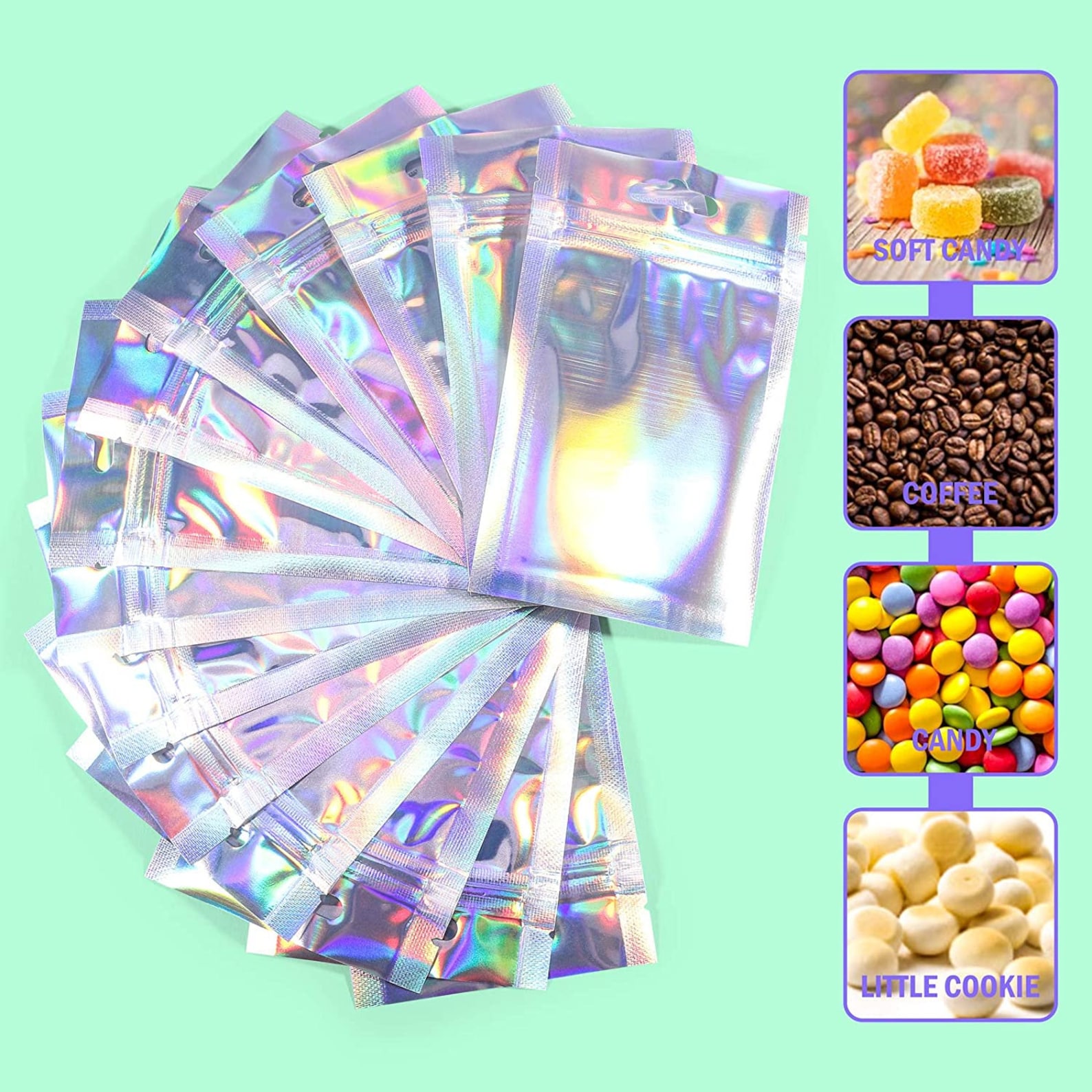 120pcs Mylar Bags Resealable Mylar Ziplock Bags 3x5 inch with Etsy