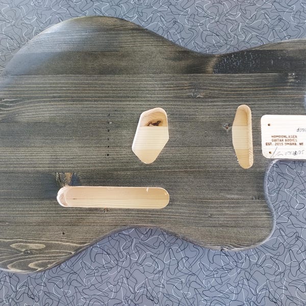 Guitar Body Telemaster Style Nitro Finish Barncaster Pinecaster Nomoonlaser
