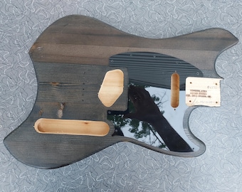 Guitar Body Swinger/Telecaster Hybrid Style Nitro Finish Reclaimed Cedarcaster Nomoonlaser Pickguard Included