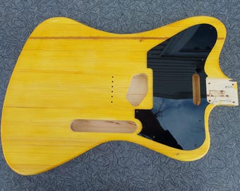 Guitar Body Non Reverse Firebird/Telecaster Hybrid Style Nitro Finish Pinecaster Nomoonlaser Pickguard Included