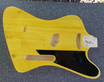 Guitar Body Firebird Tele Style Nitro Finish Nomoonlaser pickguard included
