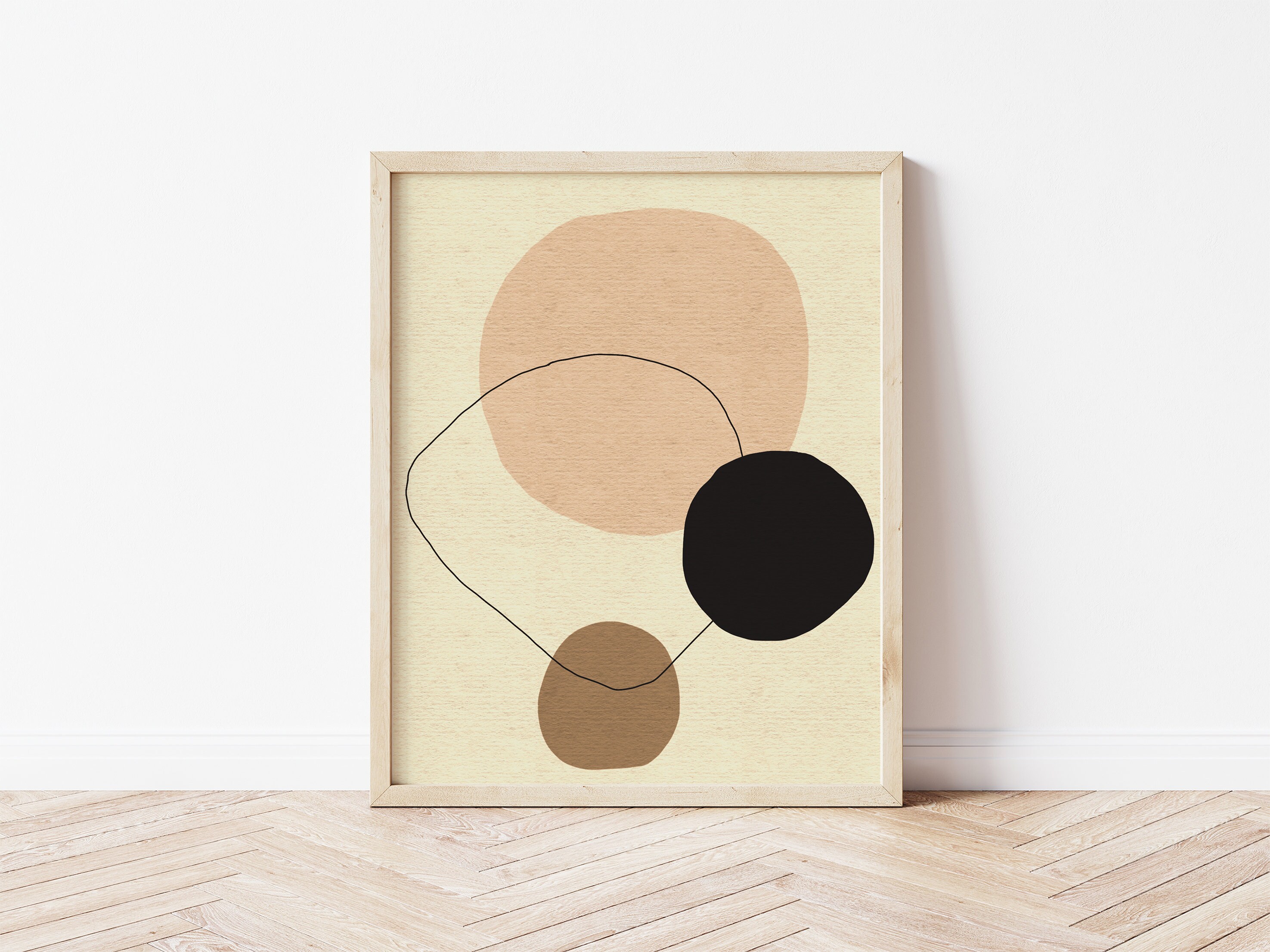 Circle, Printable Wall Art, Large Home Décor, Minimal Abstract ...