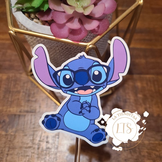 Nerd Stitch with glasses Sticker