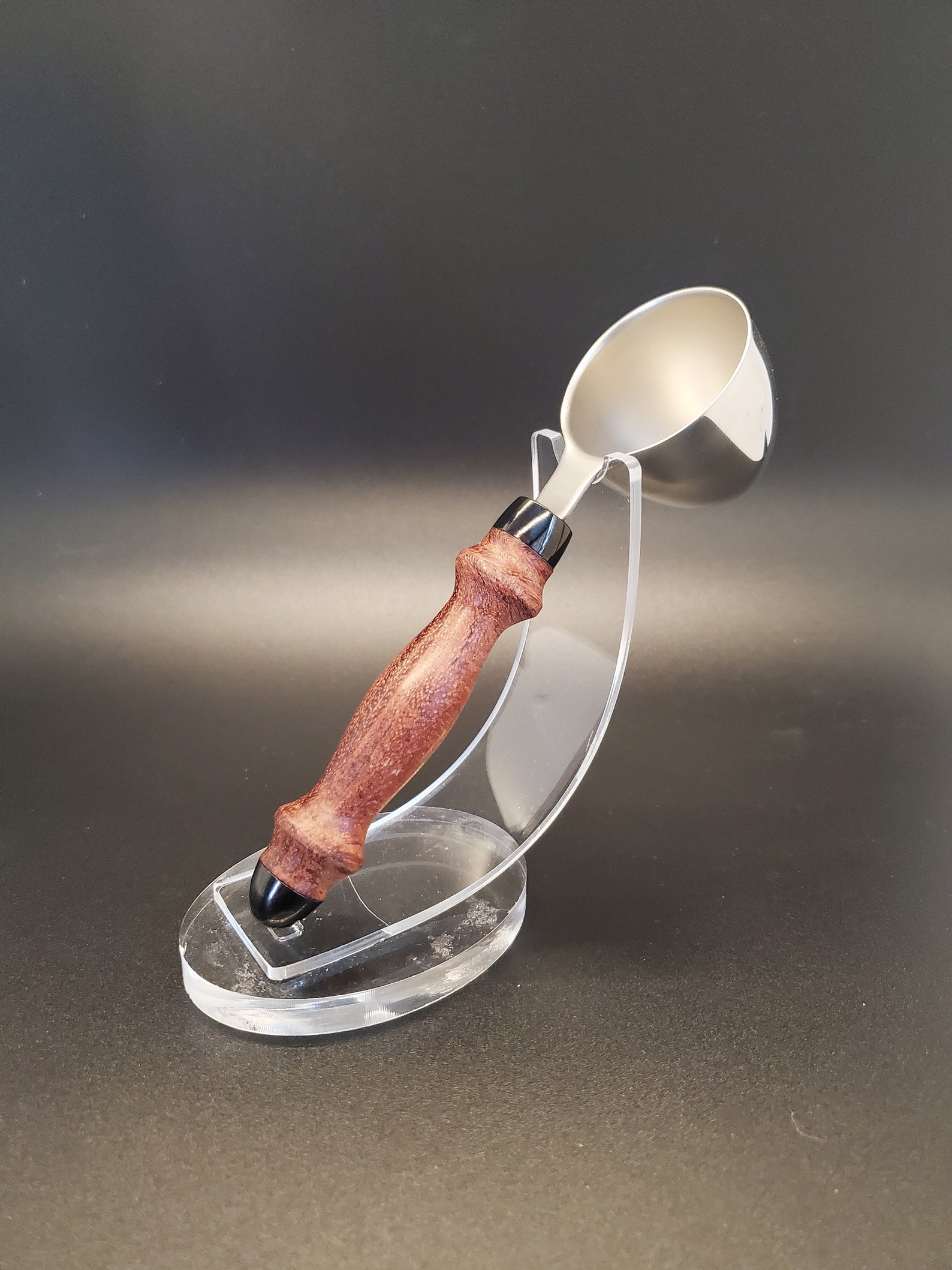 2 TBSP Edelstahl Kaffee Scoop mit Hand gedreht Bubinga Holz Etsy