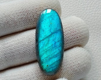 AAA+++Top Rare Sky Blue Flashy Labradorite Gemstone, Use For All Jewelry Making Stone, 39X16X6 mm 41 CRT Loose Gemstone