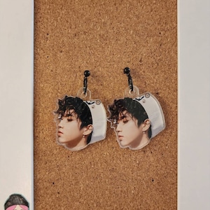 Stray Kids Han Curly Hair Maxident Drop Earrings