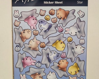 Hojas de pegatinas de estrellas SKZoo de Stray Kids
