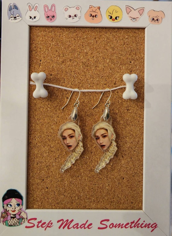 Stray Kids Elsa Felix Drop Earrings - Etsy