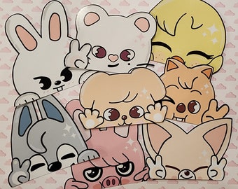 Calcomanías de vinilo para coche de Stray Kids SKZoo