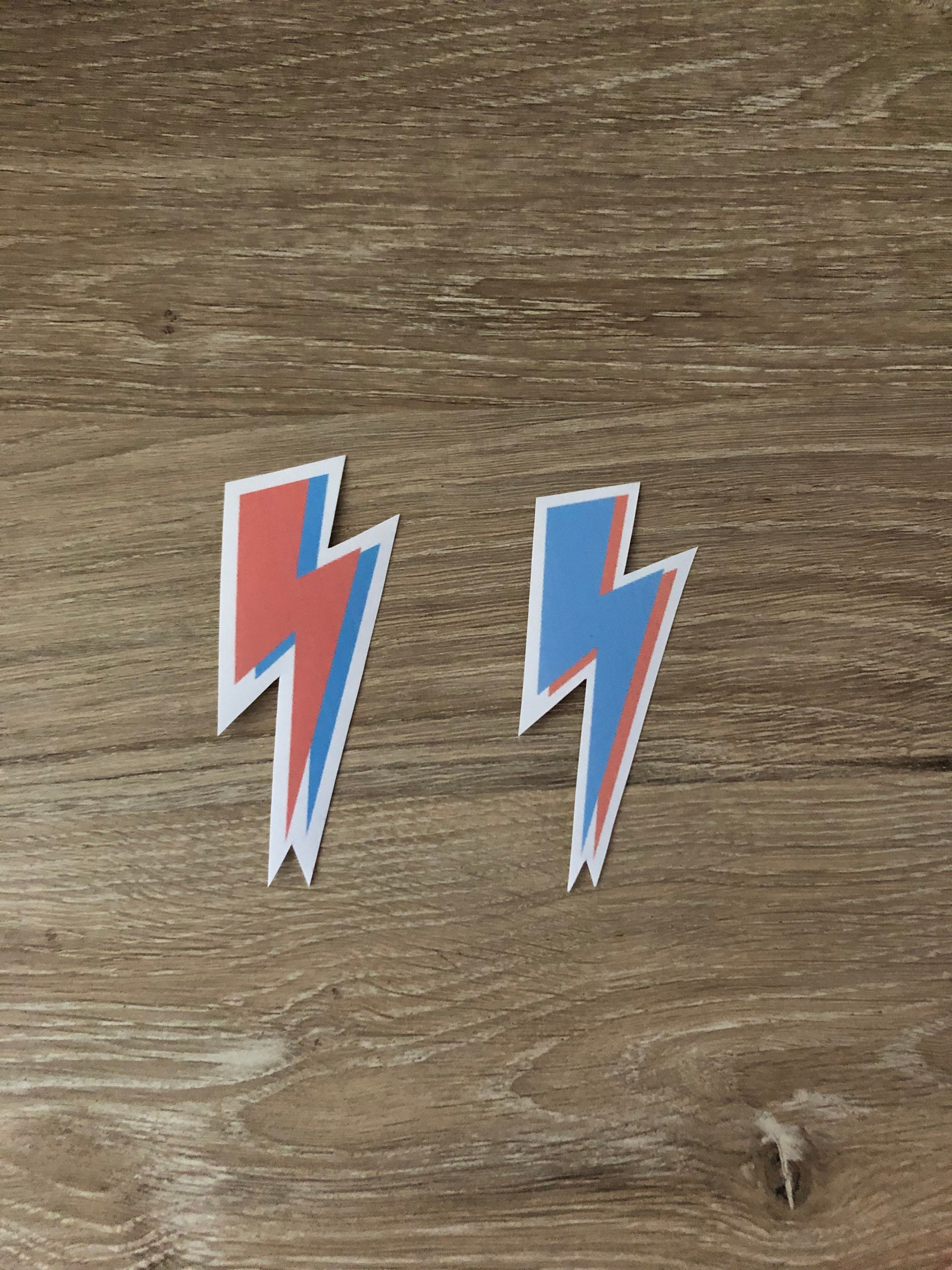 Lightning Bolt Stickers Includes 2 Stickers That Are | Etsy