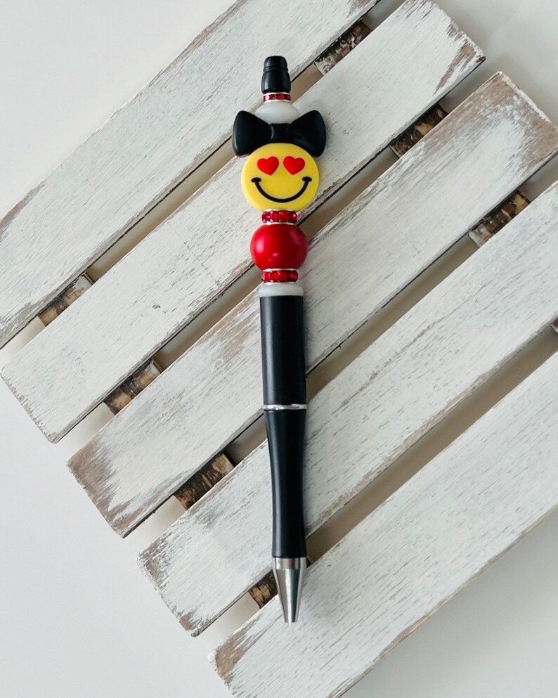 Buy Smiley Face Pens Cute Happy Face Emoji Pens Silicone Beaded Online