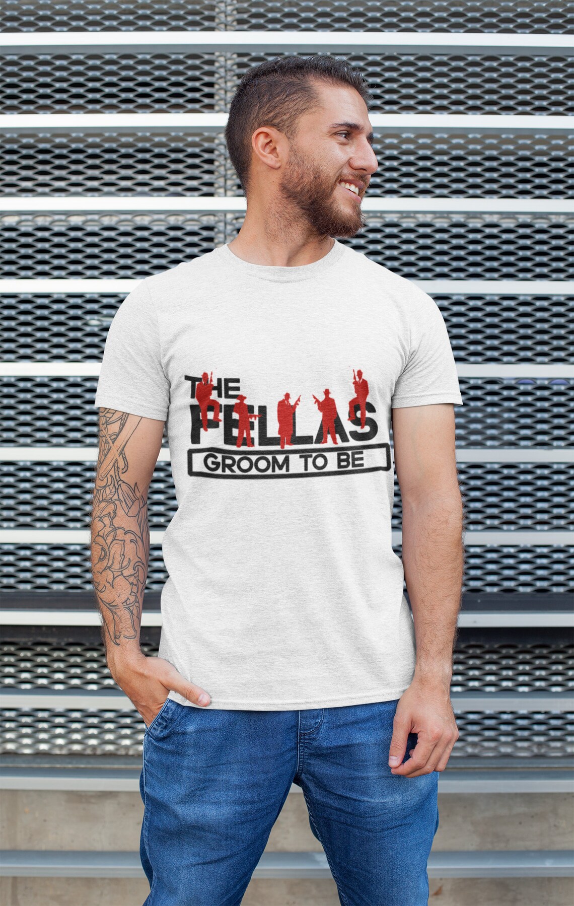 Funny Bachelor Party Shirts BLACK The Fellas Groomsman Etsy