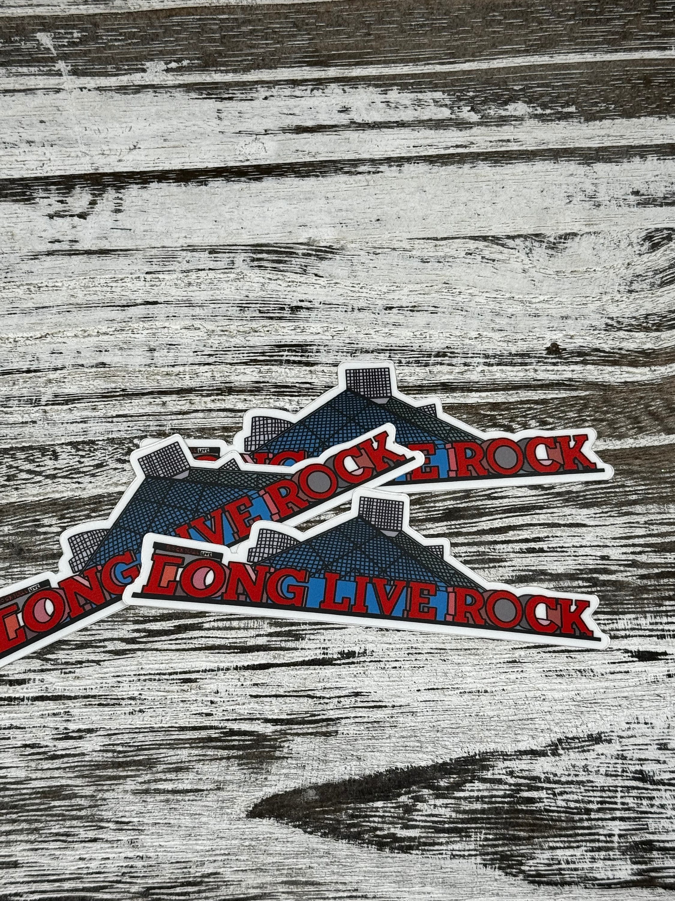 Rock N Roll Sticker Hall of Fame Stickers Cleveland - Etsy