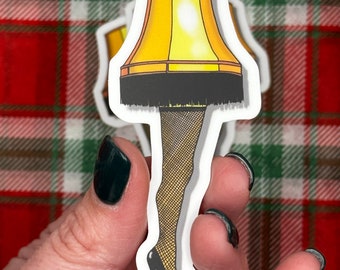 Leg Lamp Stickers, Christmas Stickers, Durable Stickers, Funny Sticker, Cleveland Leg Lamp Stickers, Ohio Stickers, Christmas movie stickers