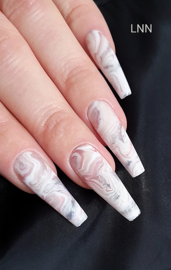 Marble nails deals