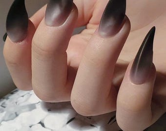 Black Claw Press On Nails: Reusable Werewolf Nails