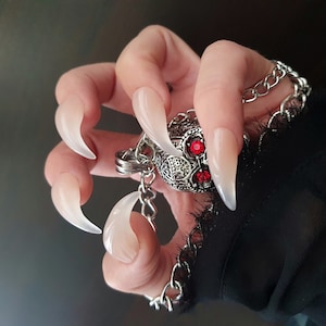Long Claw press on nails, Cosplay nails, Reusable Claw nails
