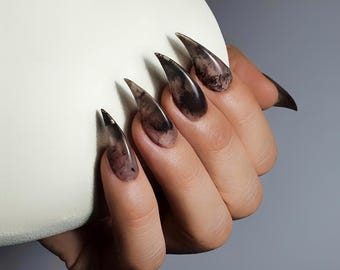 Cat Claw Press On Nails: Hand-Painted False Nails