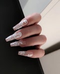 Hand-Painted Floral Wedding Press On Nails product logo