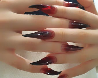 Long claws, Cosplay nails, Reusable Claw nails