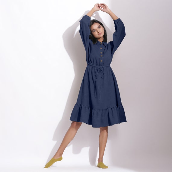 brown shimmer dress Long Sleeve Knit Midi In Bronze Black crafted from a shimmering Dark navy blue satin Color:Peonies 46R