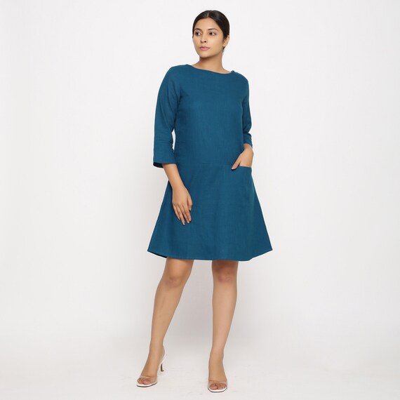 polka dot slip midi dress Avec Les Filles Stretch Cotton Poka Dot Halter Midi Dress Women's : 2