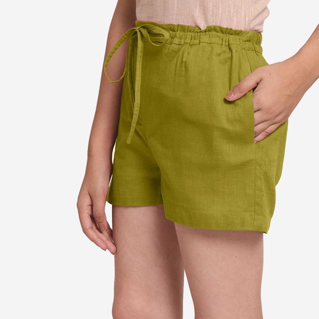 ショートパンツ MSGM FANTASTIC GREEN ORGANIC COTTON BERMUDA SHORTS Boy's green cotton Bermuda shorts Okaïdi & Obaïbi