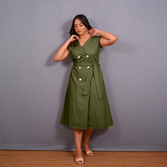 green emerald velvet dress Mother of The Bride Dresses Olive Green A-Line Appliques 3/4 Sleeves V-Neck Tea-Length Chiffon Mother of The Bride Dress