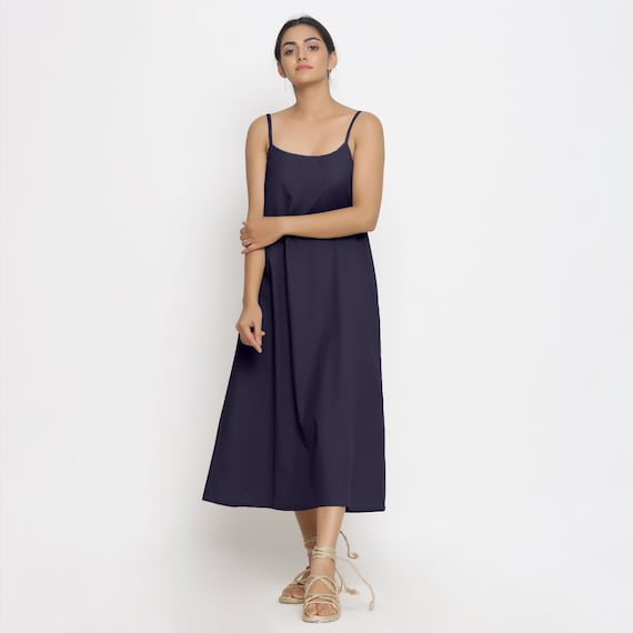 navy blue dress for baby girl Anne Klein Petite Button-Front Sleeveless Midi Dress main image 0