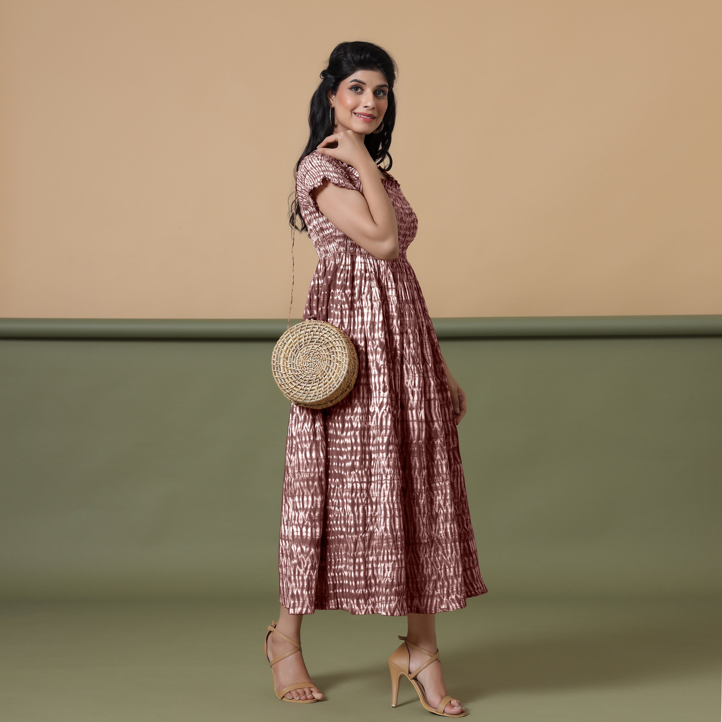 aqua corset midi dress Aqua Mist Midi Dress– Teuta Matoshi