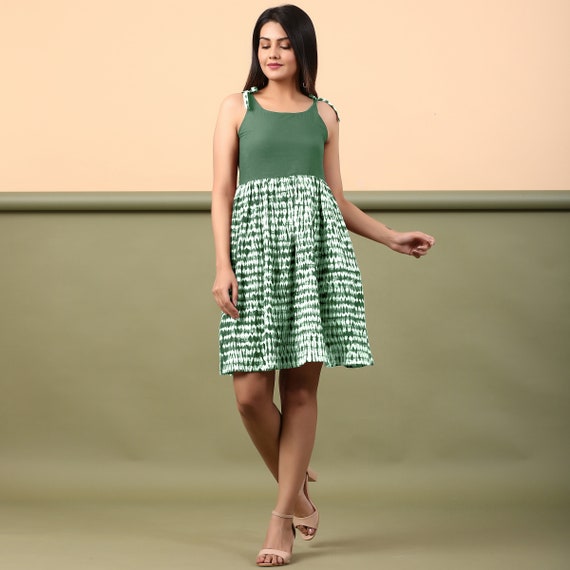 knee length dresses for ladies 5D x Stellar Dust Cowl Hooded Mini Dress