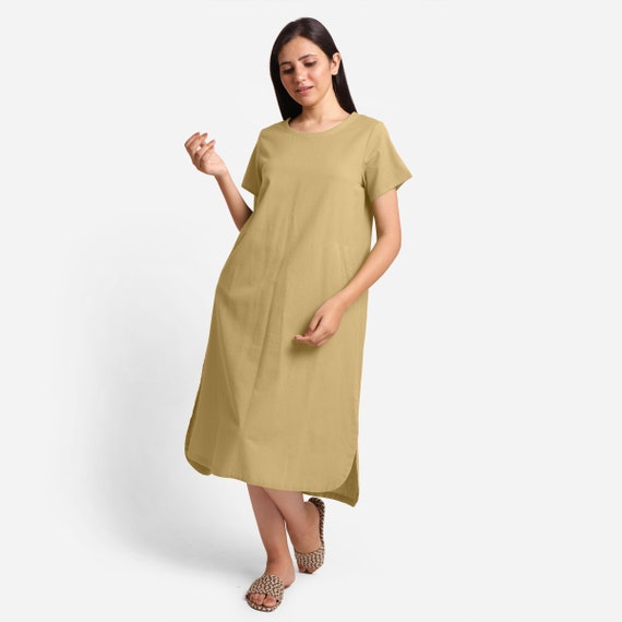 white christmas dresses The Supima® Cotton Short-Sleeve Shirt Dress