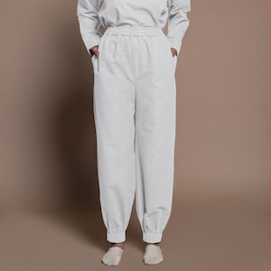 100% Cotton Flannel Jogger Pants, Comfort Fit Pajama Pants, Customizable Pant, High-Rise Pant with Pockets, Plus Size, Petite, Tall etsw