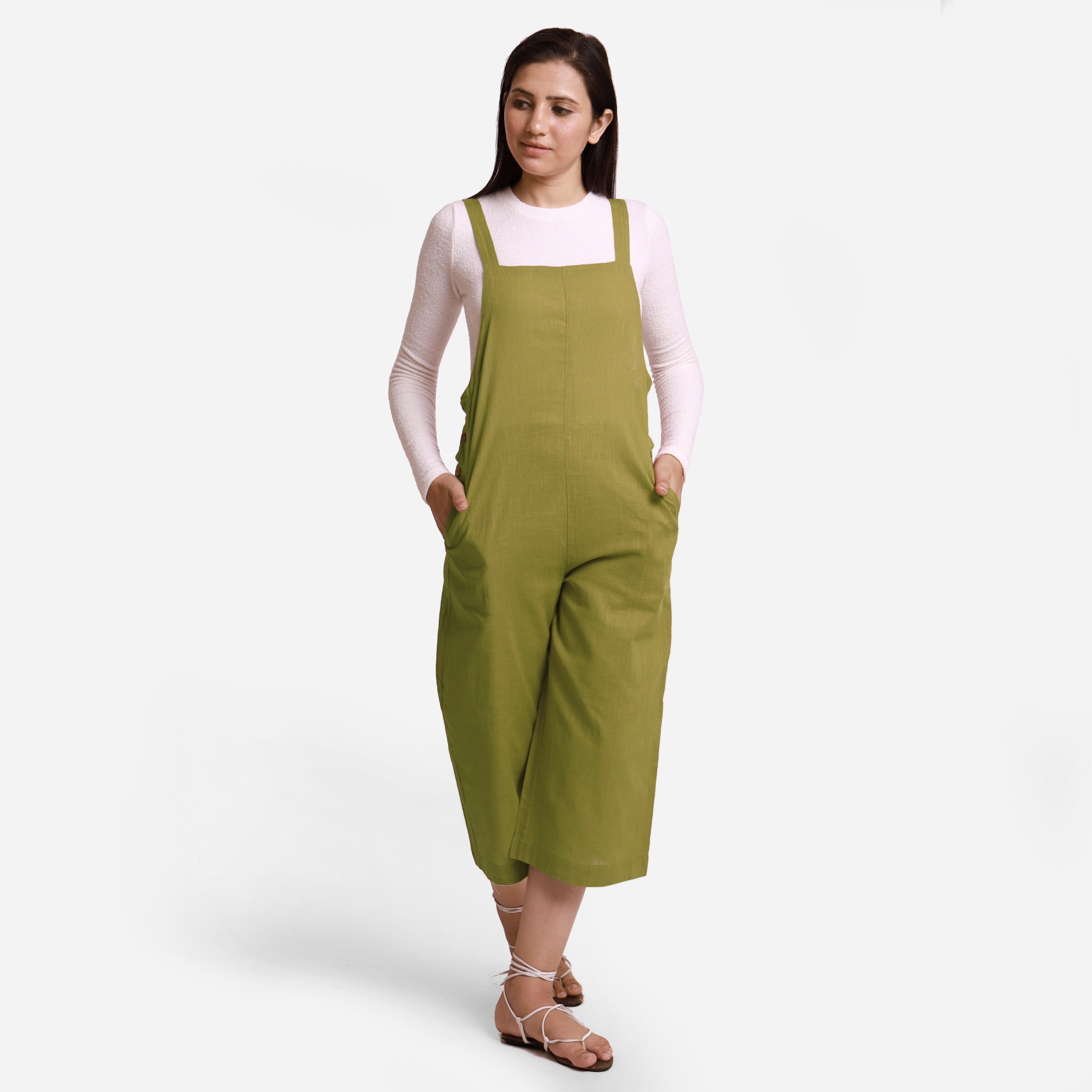 Cotton dungaree store jumpsuit