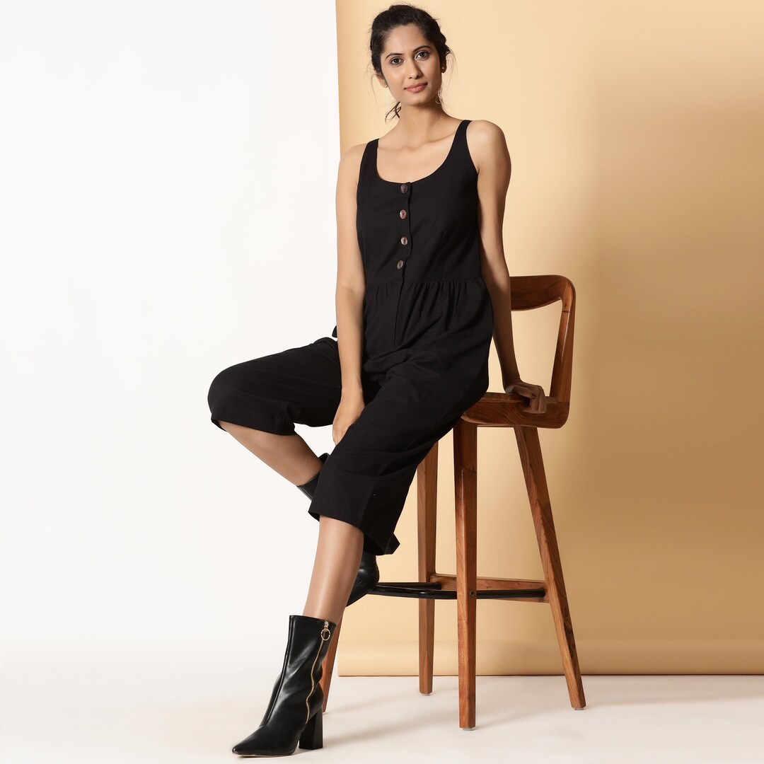 Scarlett Solid Button Down Jumpsuit main image 0