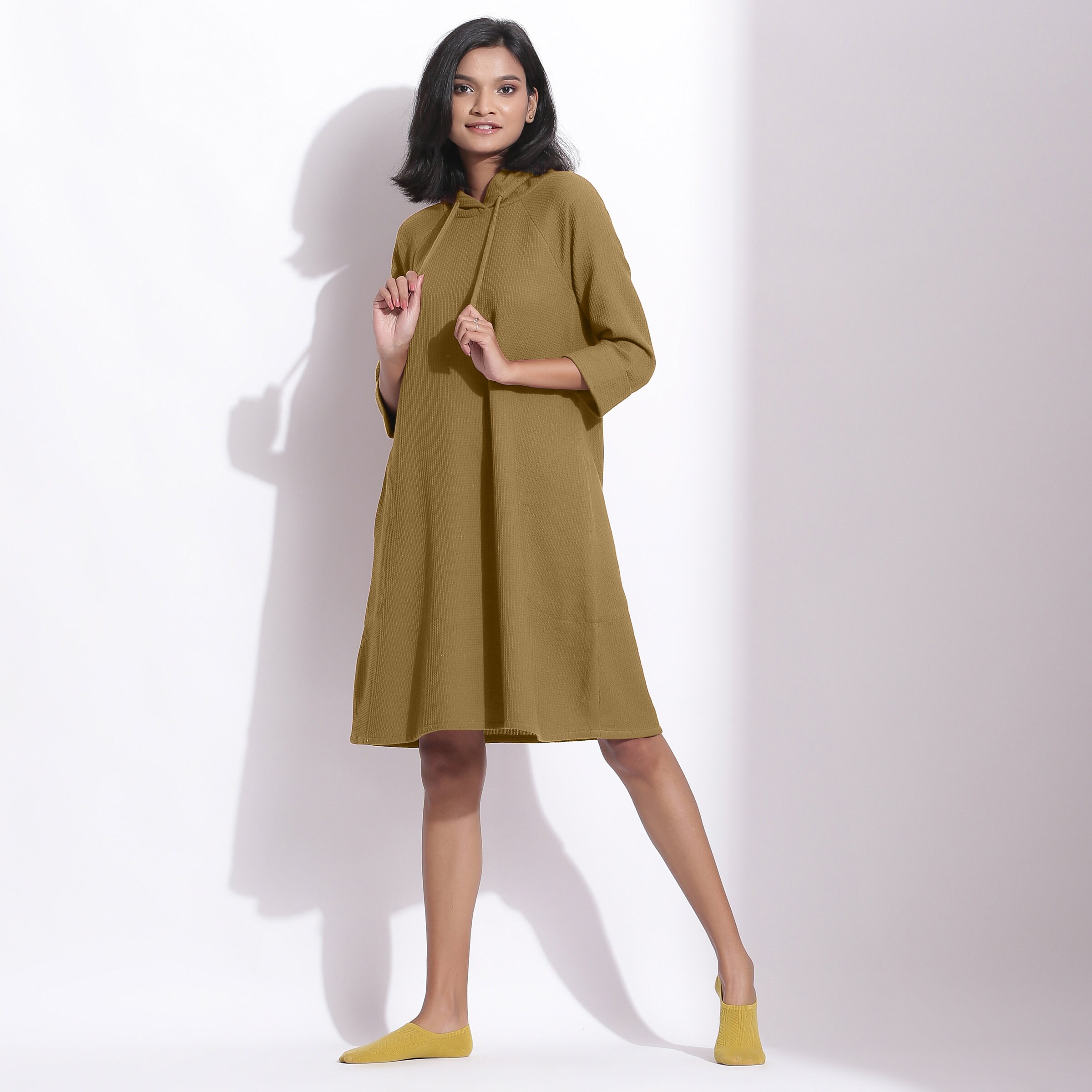 Cotton Hoodie Dress Customizable Dress 