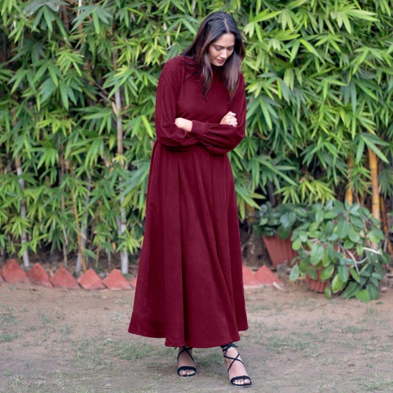 cotton fit and flare maxi dress Haven Cotton & Silk Fit & Flare Maxi Dress (Women)